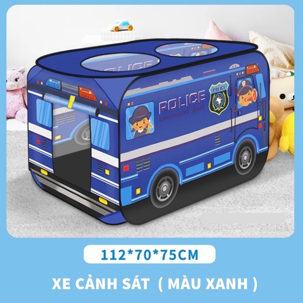 Lều đồ chơi đa năng gấp gọn cho bé, Lều ô tô nhà bóng đa năng cho bé dùng làm nhà dễ thương