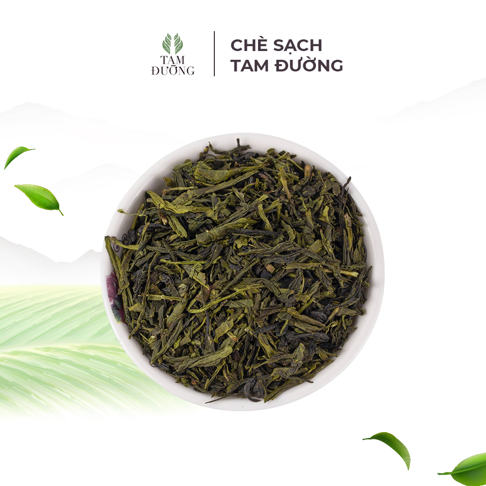Trà Sạch Sencha Chính Hiệu Tam Đường Hương Lúa Non, Vị Chát Đậm Tươi Mát - Hộp Cứng
