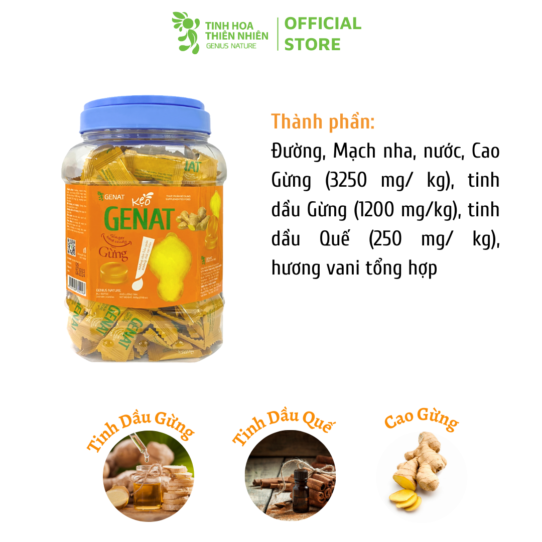 Kẹo Gừng Genat - Giao 2H HCM