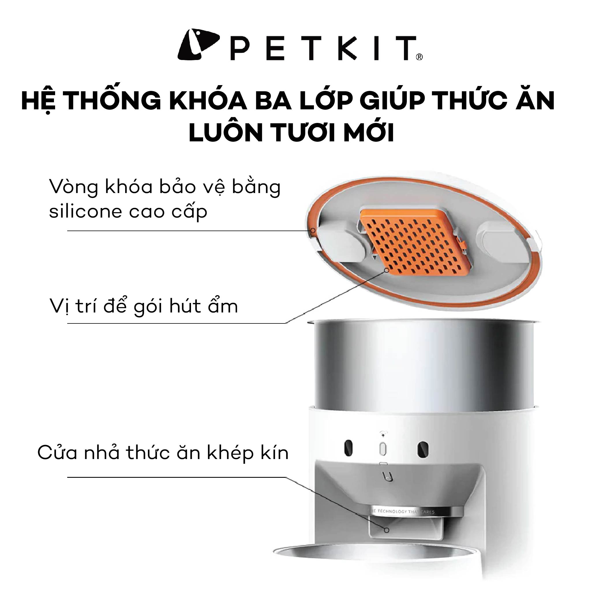 Máy Cho Mèo Ăn Tự Động Petkit Infinity, Máy Nhả Hạt Petkit Fresh Element 3, Máy Ăn Tự Động Có Thu Âm