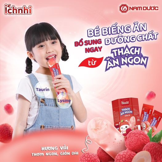 Thạch ăn ngon Ích Nhi hộp 21 túi x30 gr, bổ sung Lysine, Taurin tăng cường chuyển hóa, hấp thu tối đa dinh dưỡng