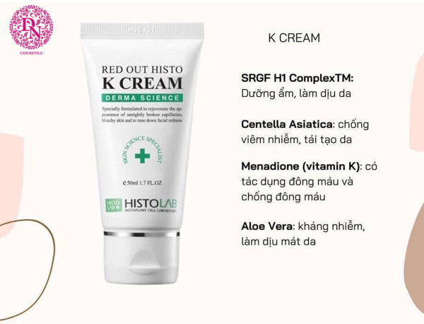 KEM TÁI TẠO, PHỤC HỒI DA HISTOLAB K CREAM 50ML