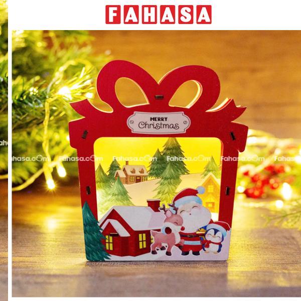 Đèn Gỗ Trang Trí Giáng Sinh - Bách Mộc - Hộp Quà Cây Thông