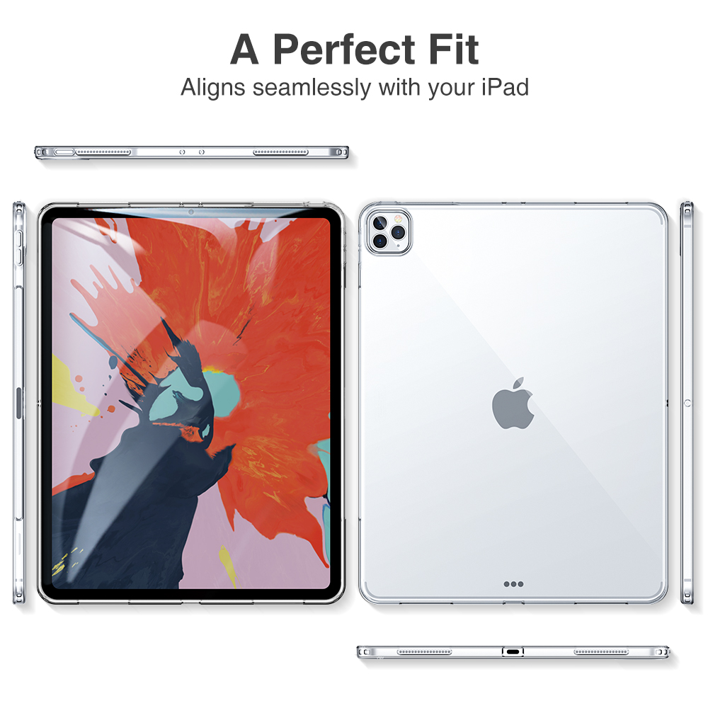 Ốp lưng silicon dẻo trong suốt dành cho iPad Pro 12.9 2020 hàng cao cấp