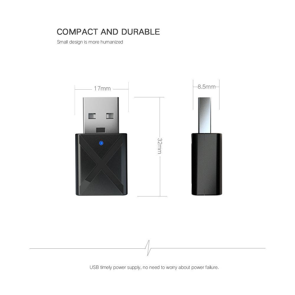 2019 bộ thu phát USB Bluetooth mới Bộ điều hợp âm thanh không dây 2 trong 1 5.0 TV