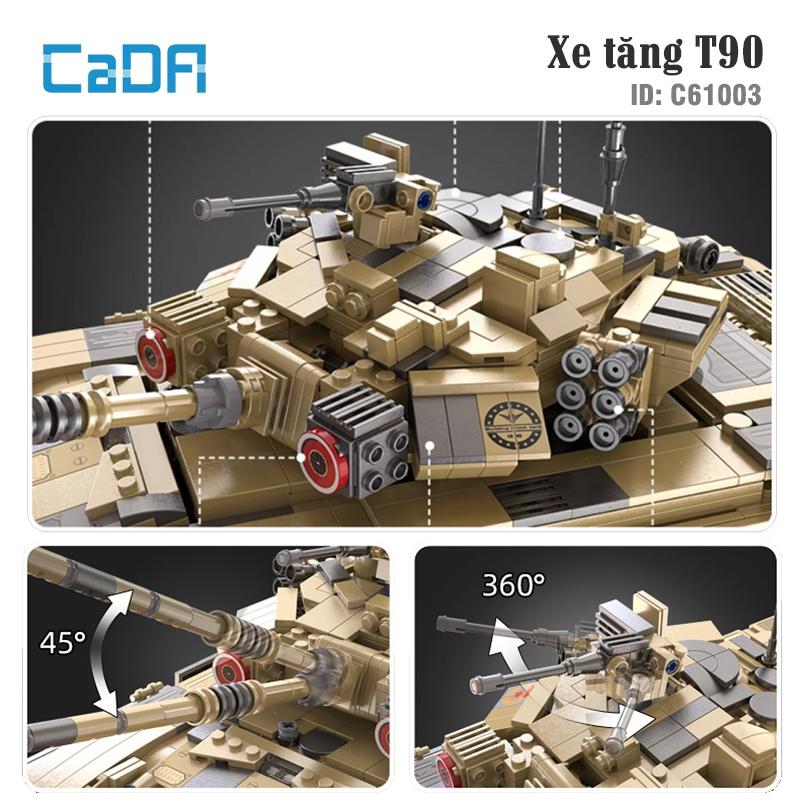 Đồ Chơi Lắp Ráp Điều Khiển Xe Tăng T90 – CADA C61003W