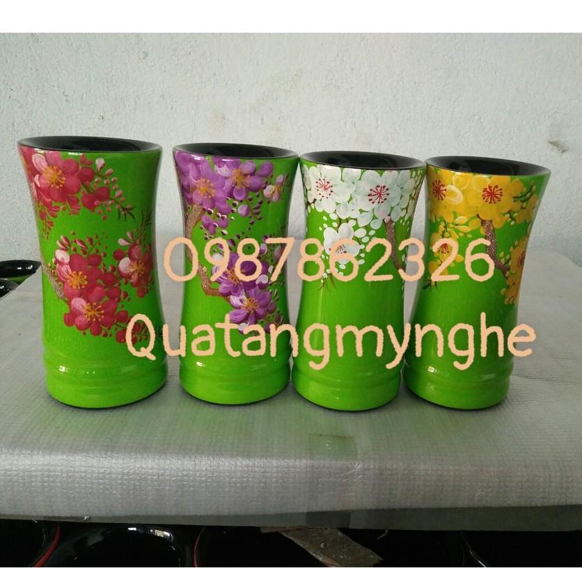 Ống gỗ cắm bút sơn mài loại đẹp