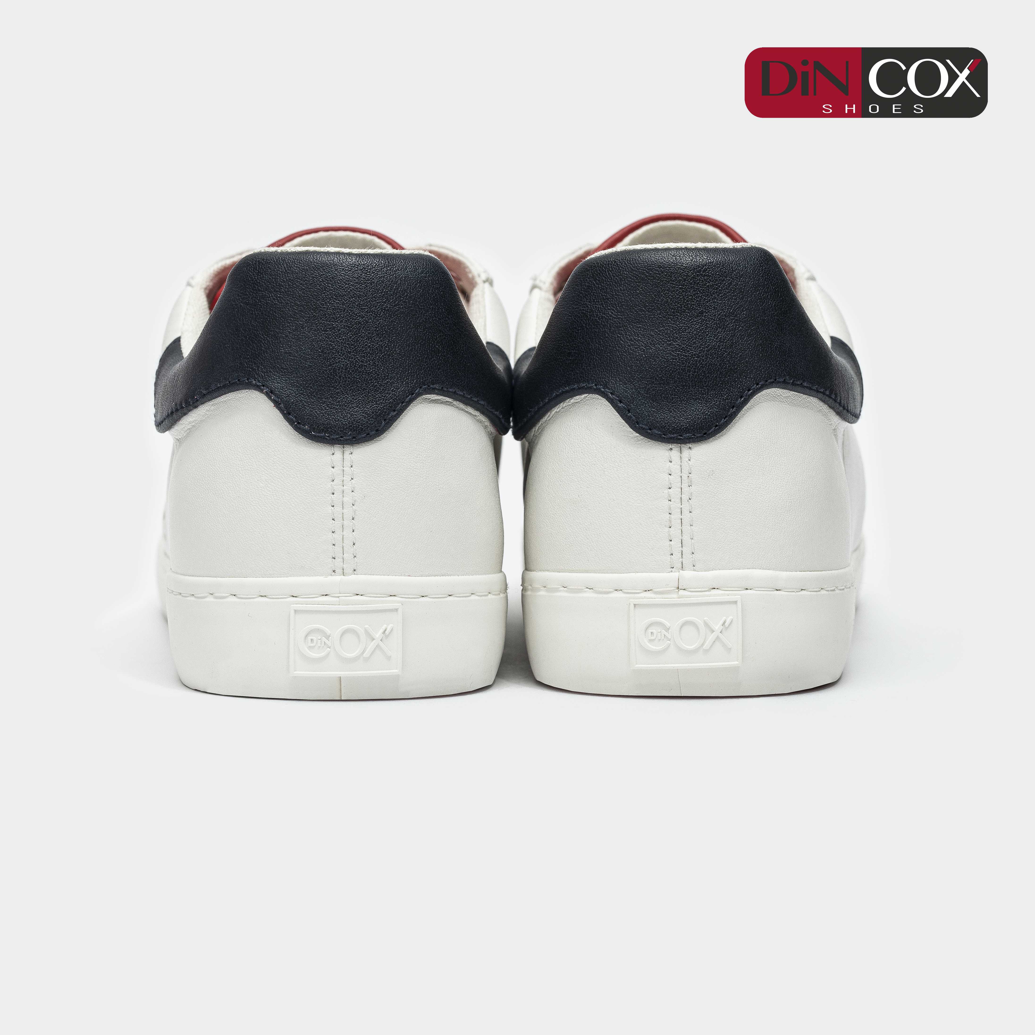 Giày Sneaker Nam C01 Offwhite/Red Dincox