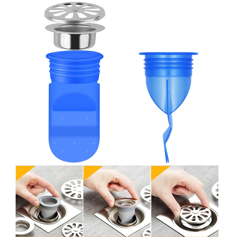 Silicone thoát sàn chống mùi, ngăn côn trùng vi khuẩn chui lên lắp thoát sàn Nhà tắm, ống xả nước máy giặt, chậu rửa mặt - Phiên bản nâng cấp thế hệ 2 - Model S121 - Xuất xứ: Hàn Quốc