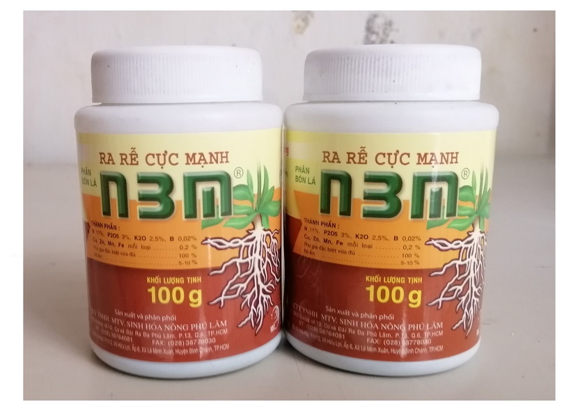 10 LỌ PHÂN BÓN  N3M 100G RA RỄ CỰC MẠNH, TIẾP SỨC CÂY TRỒNG!