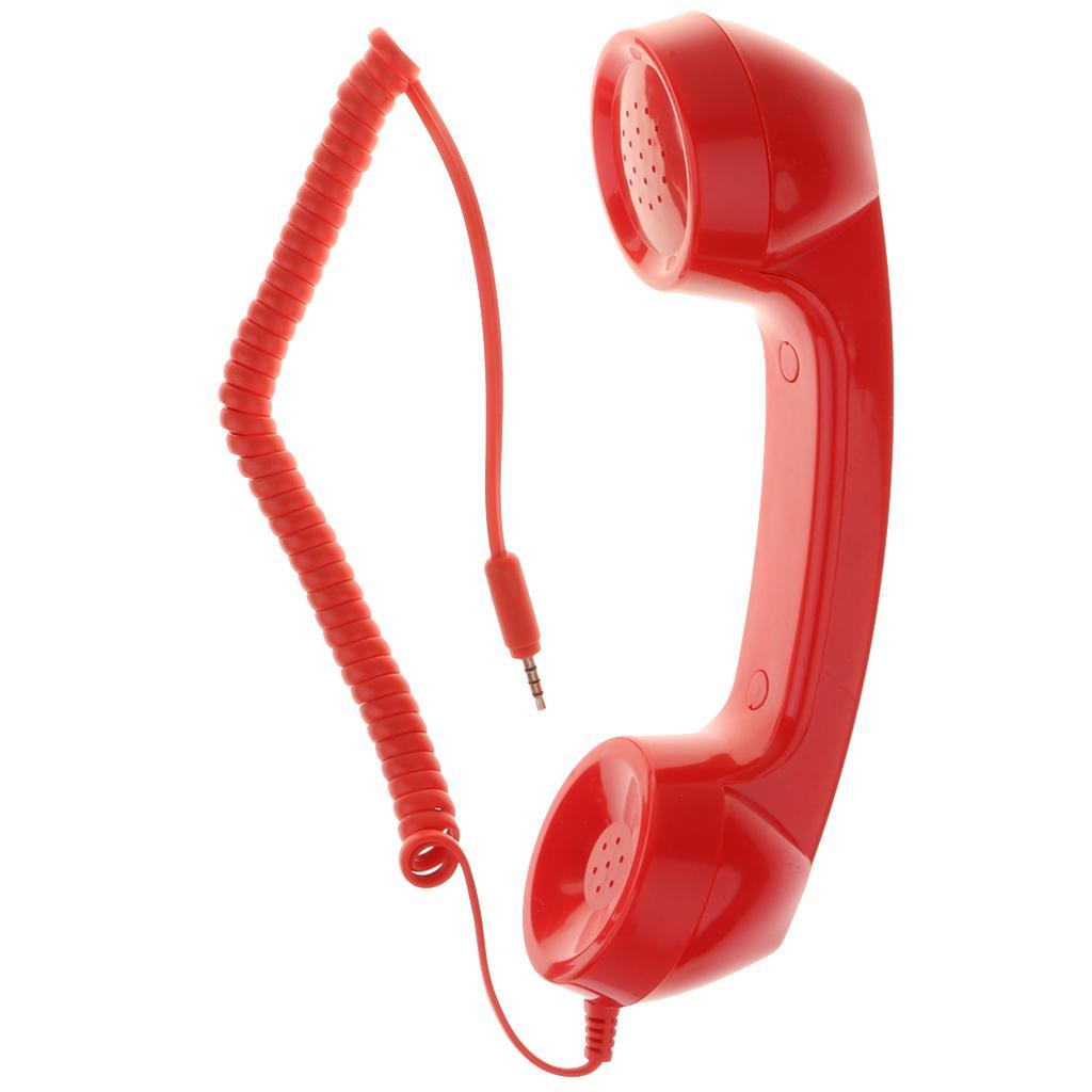 2x 3.5mm Mic Telephone Handset Phone Classic Receiver