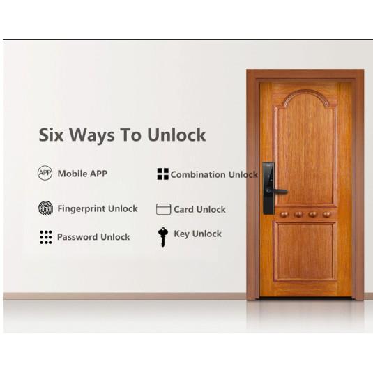 Khóa cửa thông minh 4 chức năng SmartEuro - Tặng 4 thẻ từ IC