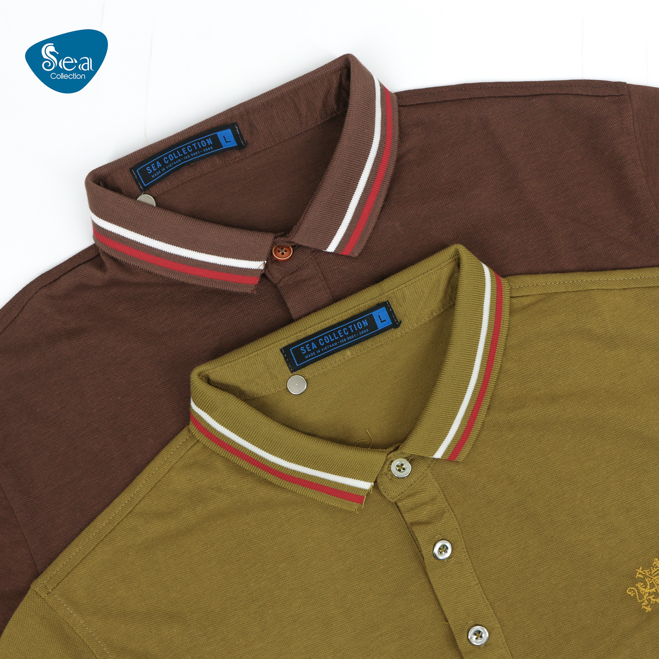 Áo Thun Polo Nam Sea Collection Thêu 7326 Phối Cổ