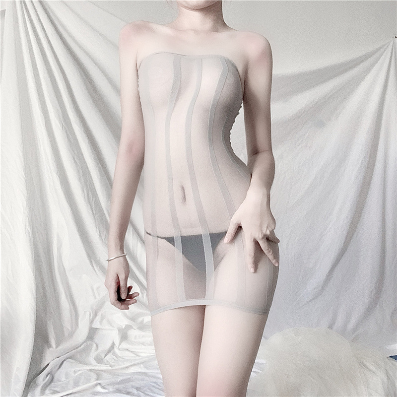 Áo ống lót mặc ngủ sexy gợi cảm ren thun xuyên thấu freesize từ 45-70kg