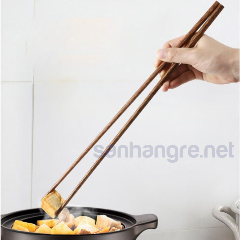 Đũa bếp gỗ dừa dài 40cm dùng để chiên xào nấu tiện lợi