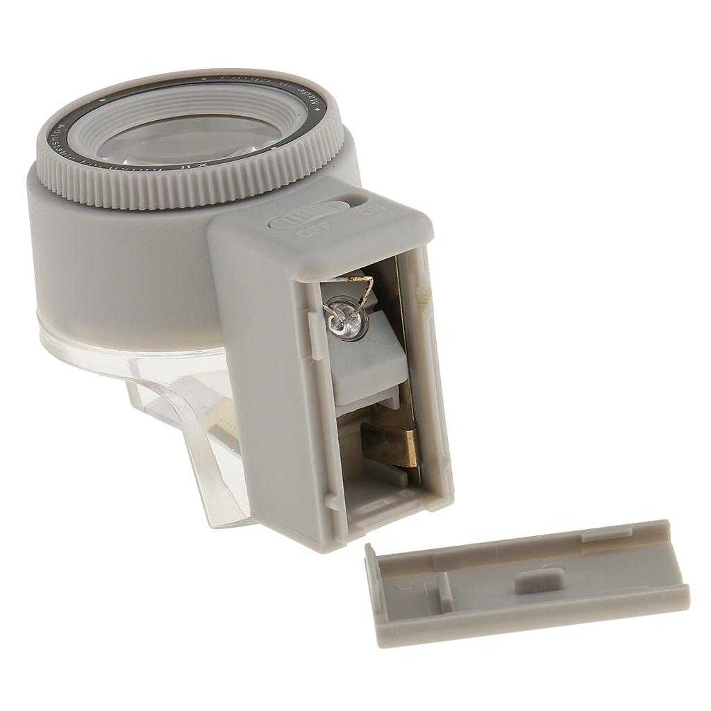 8X Magnification Magnifier Loupe Lens Magnifying Glass with LED Light Scale