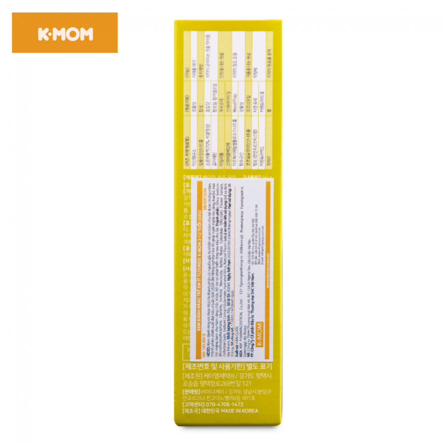 Kem đánh răng Trẻ em K-Mom 2-12 tuổi (50g)