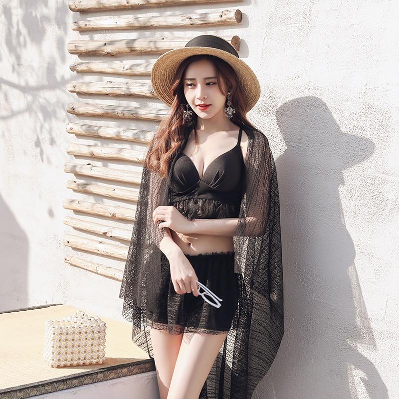 Bikini 3 Mảnh Hàn Quốc - Bộ Đồ Bơi Nữ Lưới