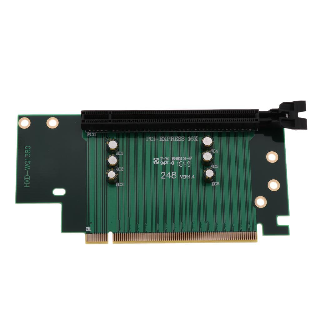 1 x PCI-E Riser 16X Graphics Extension Riser Adapter Card For Computer Case