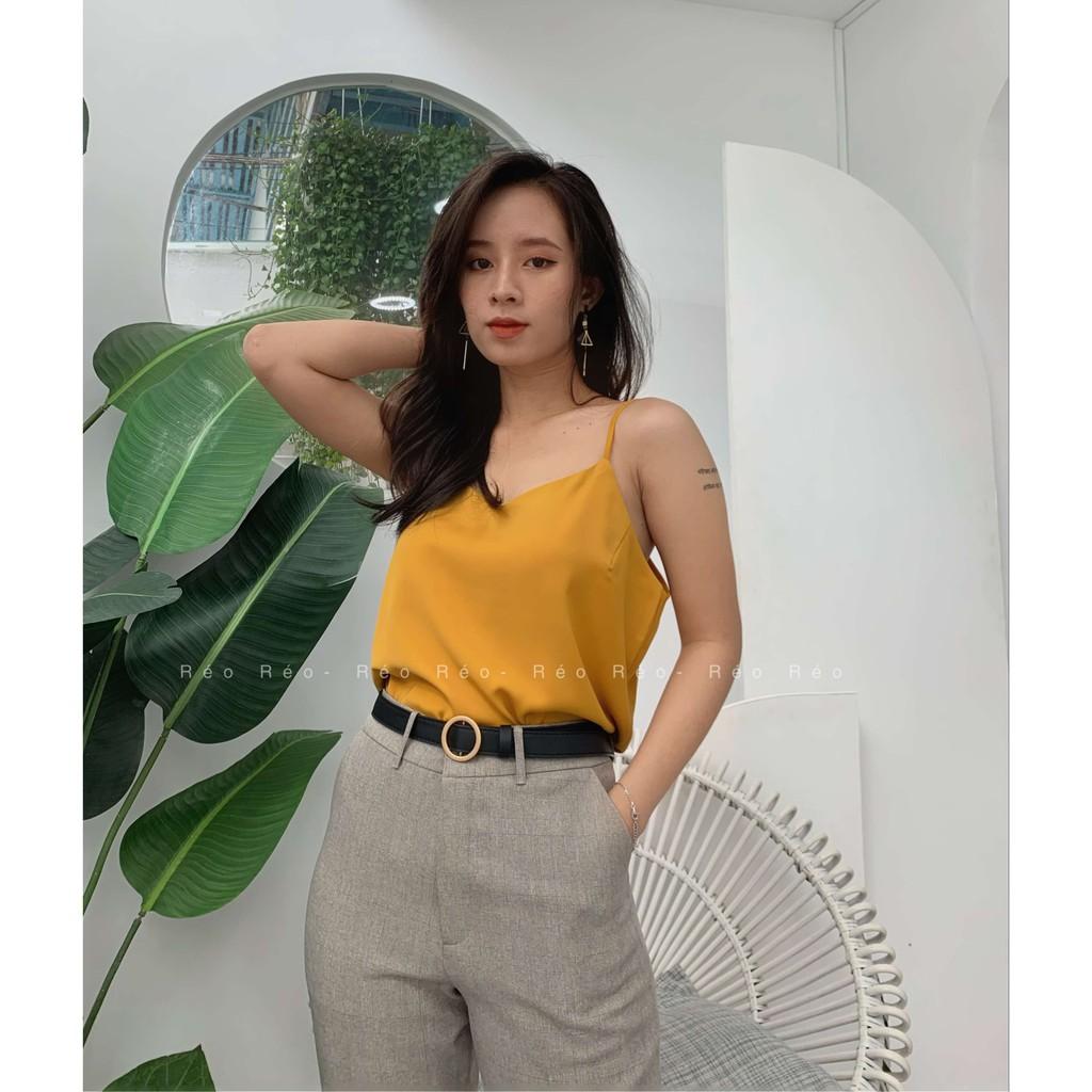 Áo lụa cao cấp 2 dây, Chất lụa cực kỳ mềm mại, chất lụa cao cấp nên dày dặn , mà cực kỳ mát