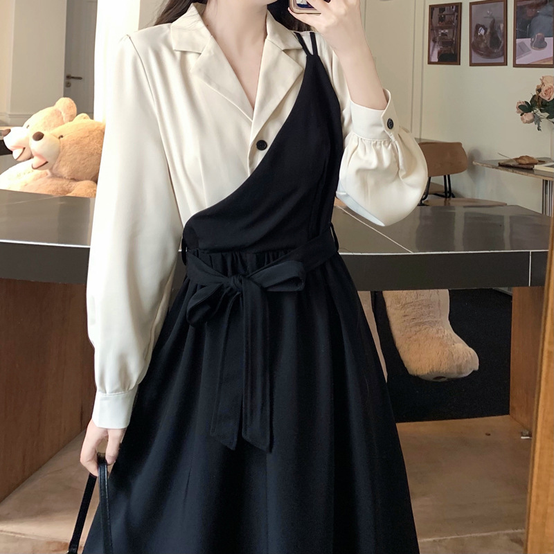 Đầm Nữ Dịu Dàng Đi Chơi Đầm Đen Chữ A Sica11