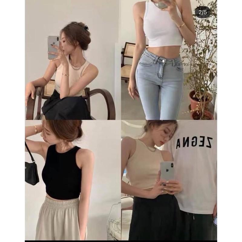 Áo bra croptop len tăm