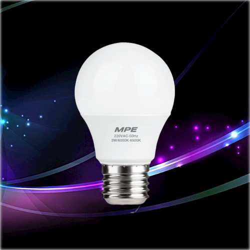 ĐÈN LED BULB 3W MPE LBD-3 - Ánh sắng Trắng