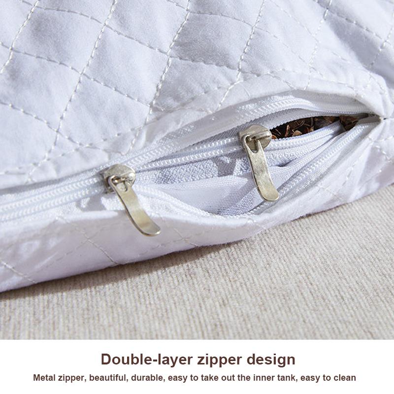 Holaroom Chăn Ga Gối Bảo Vệ Cổ Gối Kẻ Sọc Hình Kiều Mạch Trấu Làm Đầy Đệm Cho Nhà Sofa Ngủ Trưa Văn Phòng Ngủ