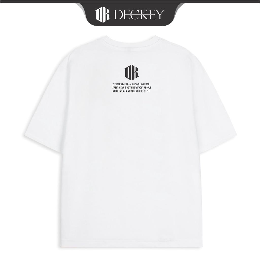 Áo Thun Cotton Unisex Nam Nữ Form Rộng DECKEY BASIC GRADIENT