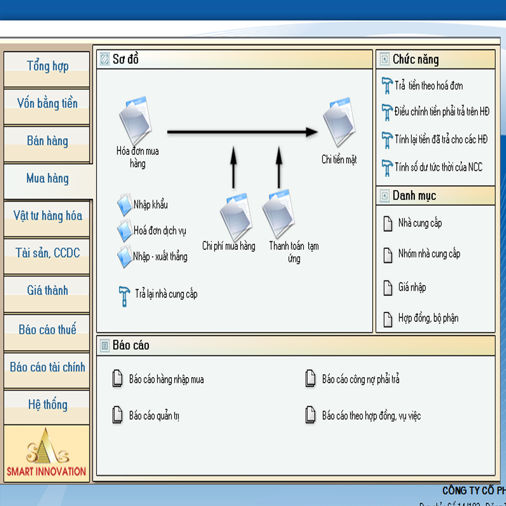 Phần mềm kế toán quản trị doanh nghiệp Online thương mại, dịch vụ(SIS INNOVA 9.0 TM-DV ) - Hàng chính hãng - Update thông tư mới nhất theo Bộ Tài chính - Ứng dụng công nghê SQL SERVER