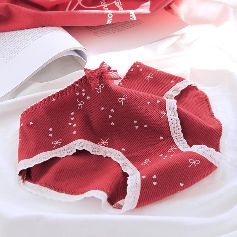 Quần Lót Nữ Cotton Kháng Khuẩn Thời Trang Cherry Đôi Ngang Eo Hàng Loại Đẹp.