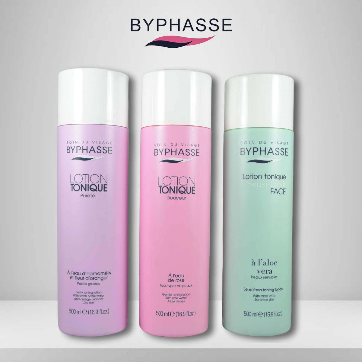 Nước hoa hồng Byphasse lotion tonique face 500ml