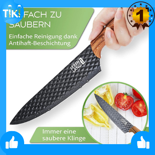 [Hàng chính hãng LEBENLANG] Bộ dao nhà bếp 7 món LEBENLANG của Đức làm từ thép không gỉ, hộp đựng sang trọng gồm 5 dao, 1 kéo, 1 gọt vỏ rau củ chống gỉ sét, chống ăn mòn, chống dính, tay cầm chống trơn trượt