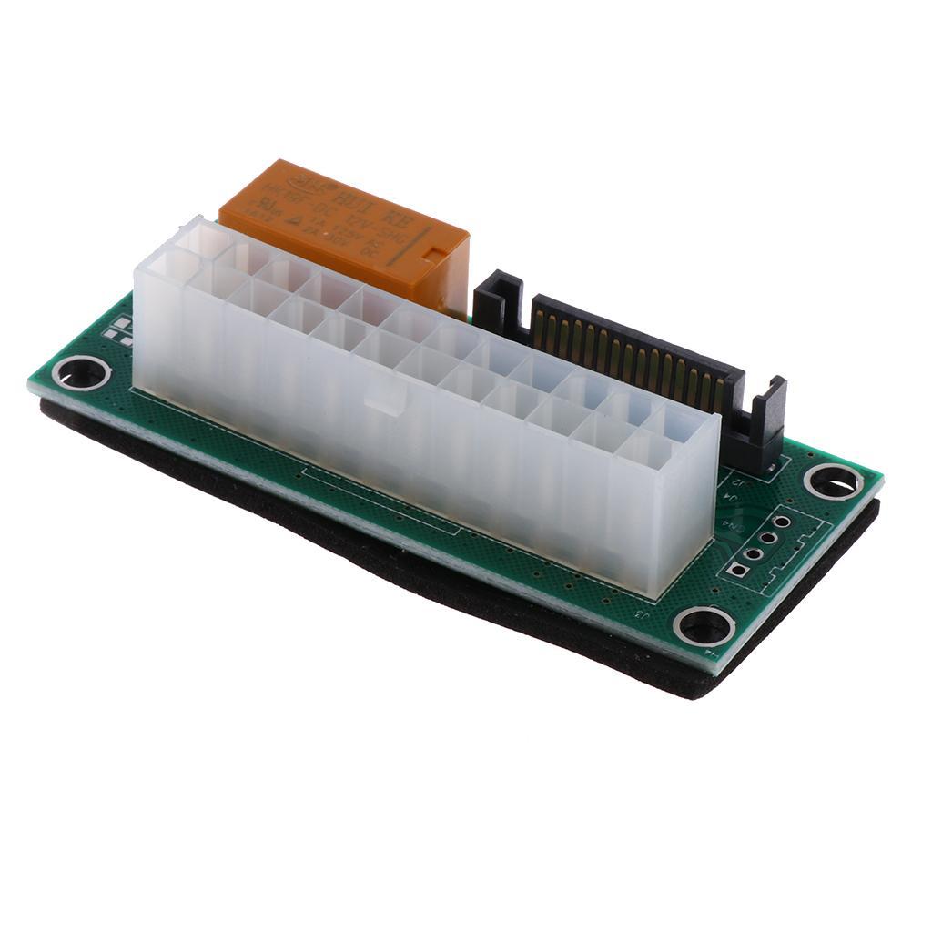 24Pin Dual PSU Power Starter Extender Card for Miner
