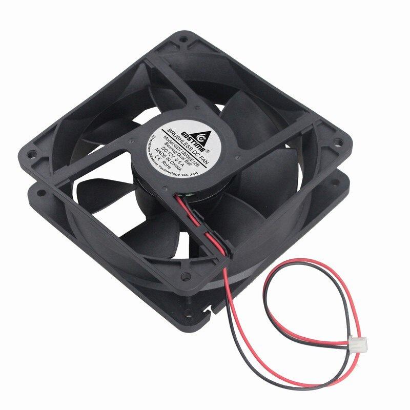 1 Pcs Gdstime 11mm*11mm*38mm 11V DC Brushless Machine Case Cooling Fan 11mm x 38mm 1Pin Dual Ball 0.1A 11cm Cooler 1138B