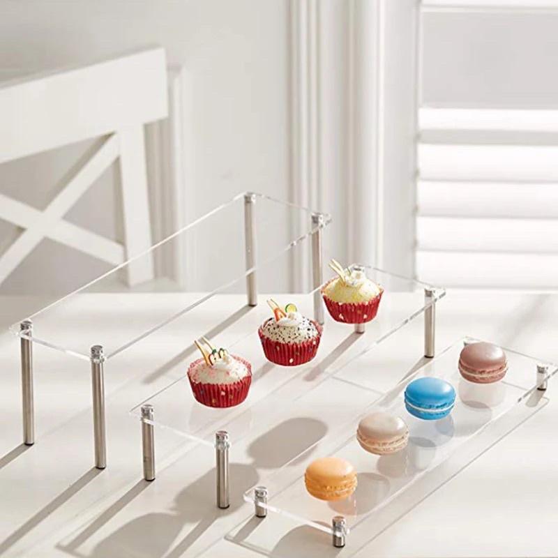 3 Cái/bộ Mica/Acrylic trưng bày Cupcake , Búp Bê, Nước Hoa, Mỹ Phẩm, Sơn Móng Tay, Bánh Tráng Miệng