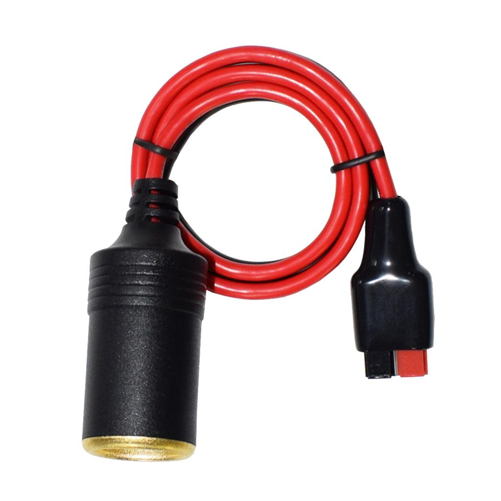 Power  Lighter Socket Plug Connector with Power Cable 50cm 360W 30A