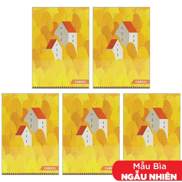 Combo 5 Tập Sinh Viên 4 Dòng Kẻ - 200 Trang 70gsm - Elephant FI622533 (Mẫu Màu Giao Ngẫu Nhiên)