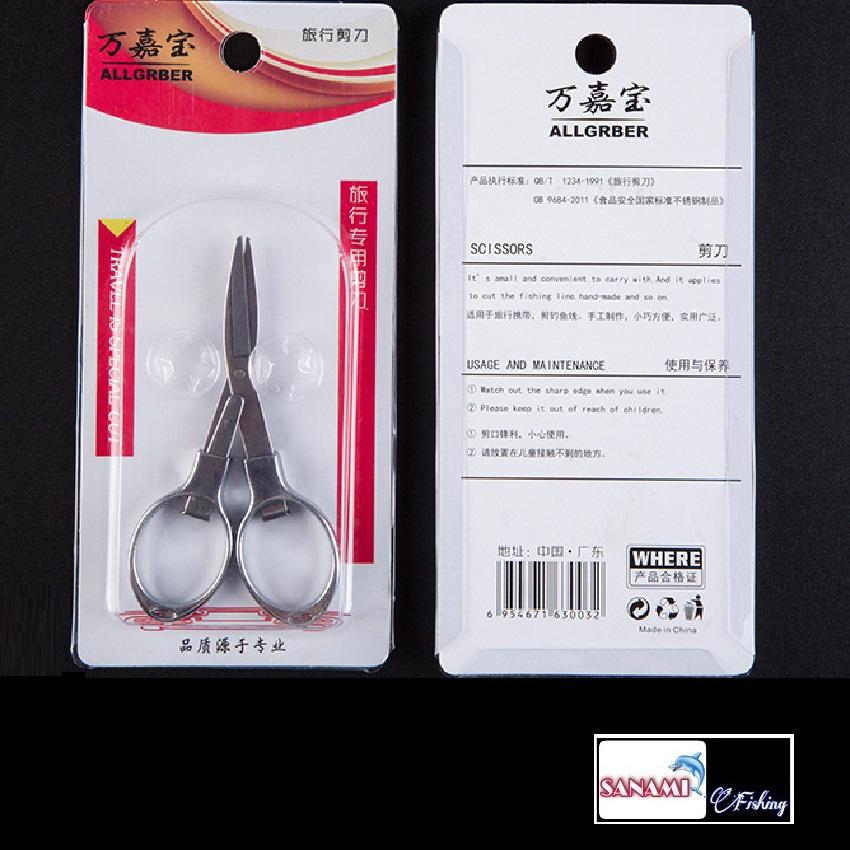 Kéo Cắt Dây Câu Cá Hình Số 8 SPK-44 ..Gấp Gọn Tiện Lợi Bằng Thép Không Gỉ