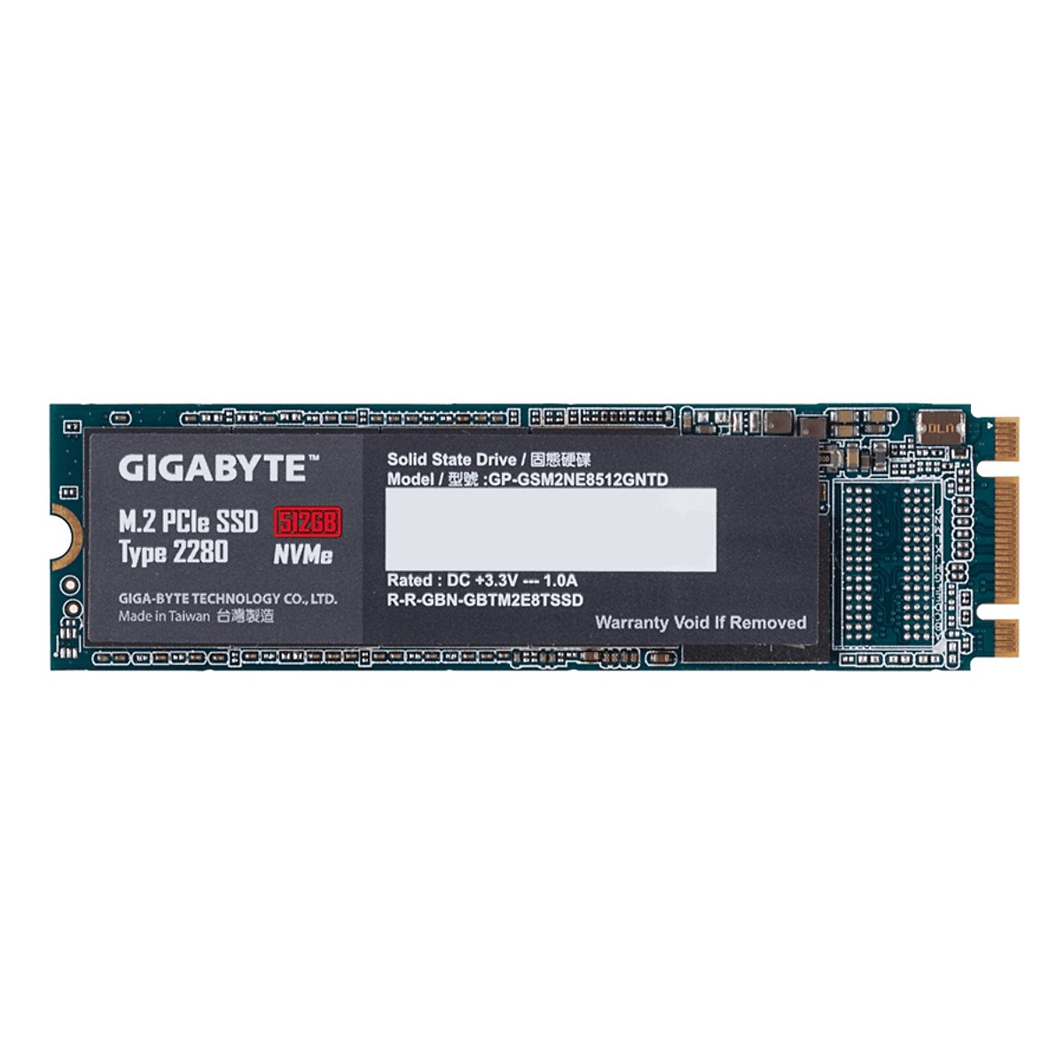 Ổ Cứng SSD Gigabyte M.2 PCie x2 512GB Type 2280 - Hàng Chính Hãng