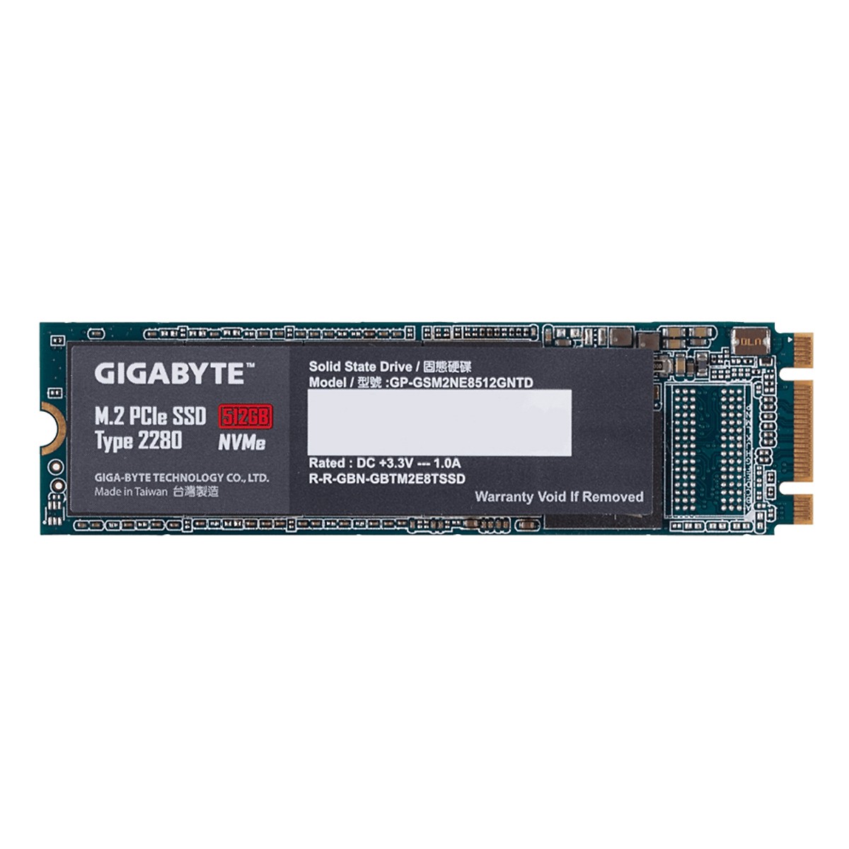 Ổ Cứng SSD Gigabyte M.2 PCie x2 512GB Type 2280   - Hàng Chính Hãng