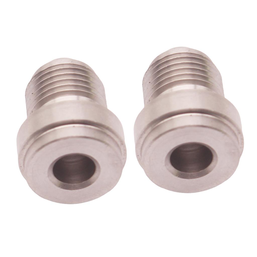 2X AN-6 MILD STEEL WELD ON BUNG Hose Fitting Adapter Fuel Oil Tank