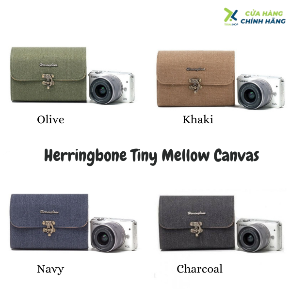 Túi đựng máy ảnh tiny mellow - Herringbone, hàng chính hãng