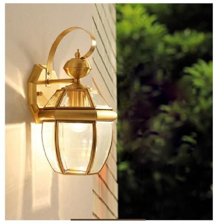 Hình ảnh Đèn tường đồng, đèn ngoài trời, đèn decor, đèn trang trí, đèn sân vườn, đèn phòng ngủ, đèn treo cột B6000_U