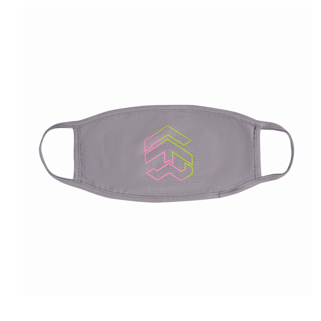 5THEWAY /two-tone line/ BIG LOGO MASK in NEUTRAL GRAY aka Khẩu Trang Xám