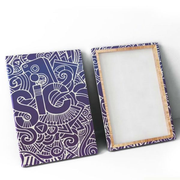Bộ 2 Tranh Canvas Viền Composite Quán Cafe "I Love Music" W169