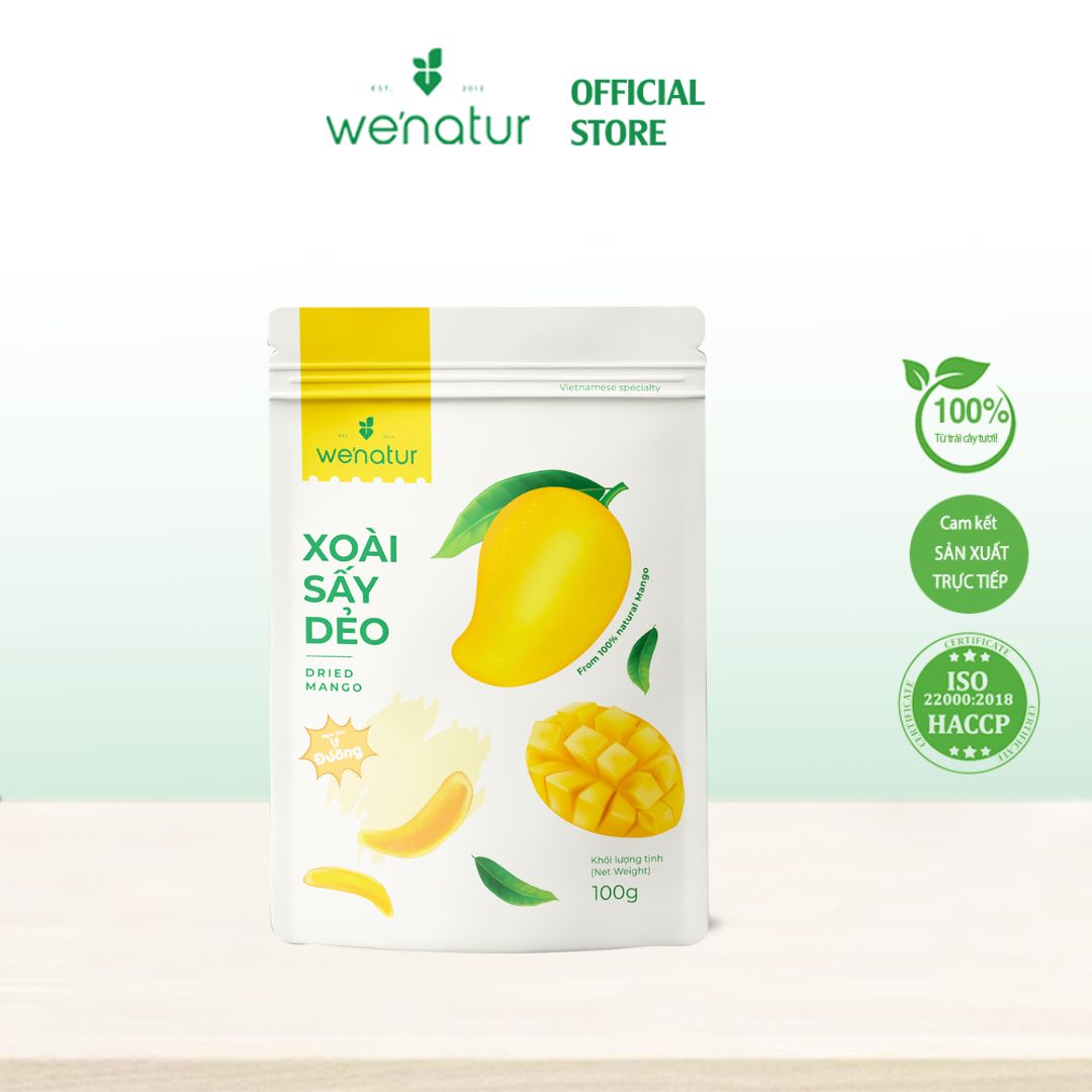 Xoài Sấy Dẻo Tự Nhiên We'natur 100g