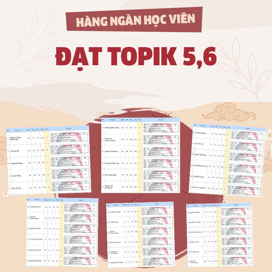 KHÓA HỌC LUYỆN THI TOPIK II ONLINE - KHAI GIẢNG THÁNG 10/2023