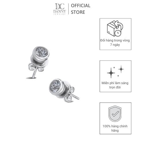 Bông Tai Danny Jewelry Bạc 925 Đính Đá CZ BT0043