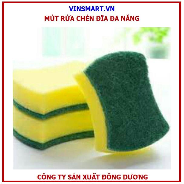 Combo 10 cọ rửa đa năng, mút xốp 3S hàng chính hãng